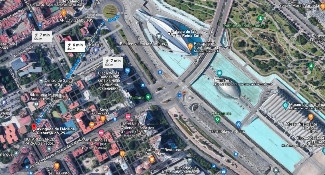 Appartement 10 Pax, Ac, Wifi Gratis, Ciudad Artes Y Ciencias à Valence Extérieur photo